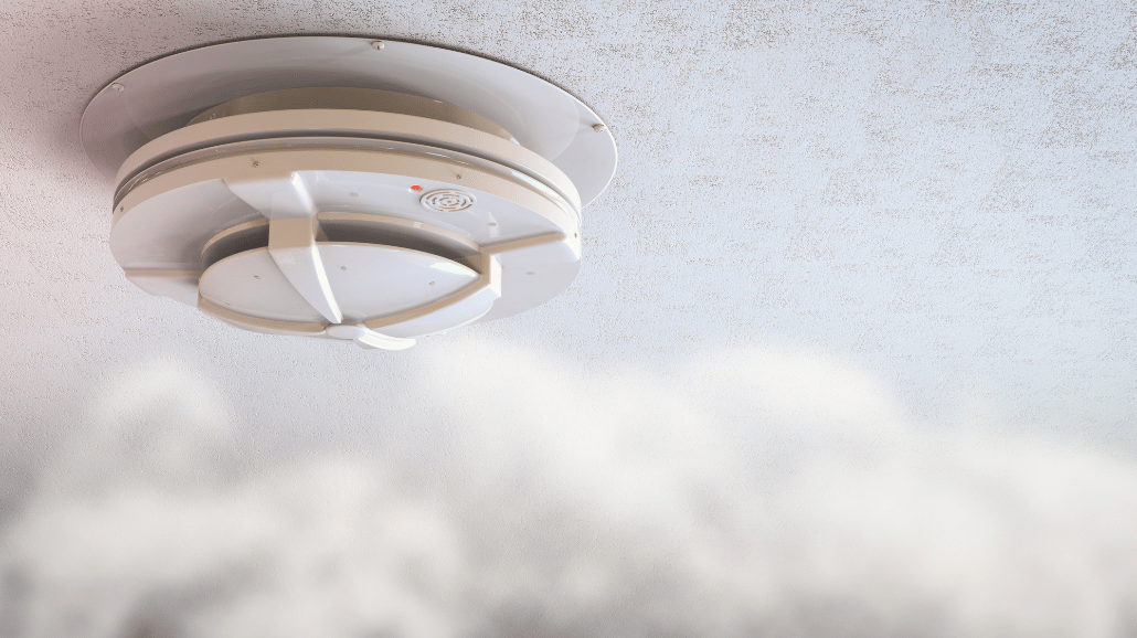 Smoke detector with smoke near it
