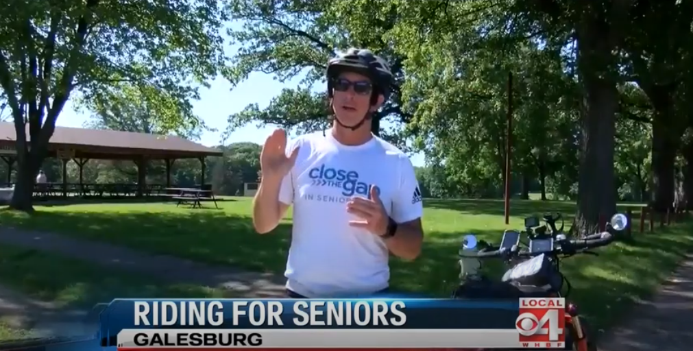 Jeff Salter on Galesburg news for Close the Gap in Senior Care