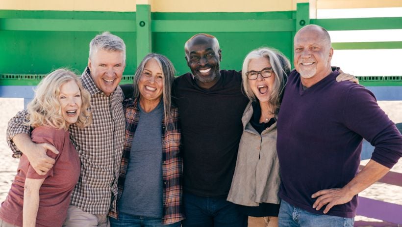 Group of seniors hanging out