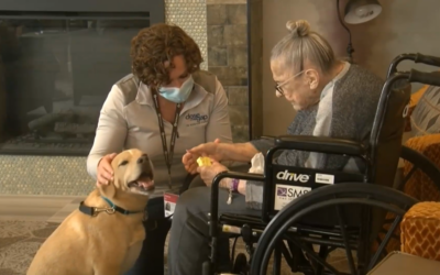 Caring Therapy Dog Comforts Memory Care Patients at St. Rita Square