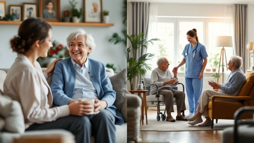 Home Care vs Nursing Home: A Guide for Northern Virginia Families